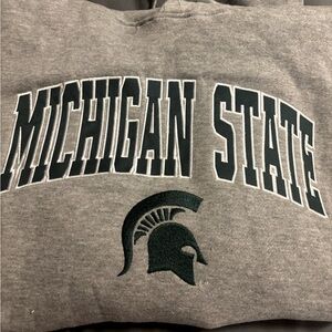 Michigan state sweater
Great sweater was too small for him